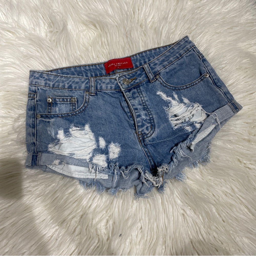 Denim shorts